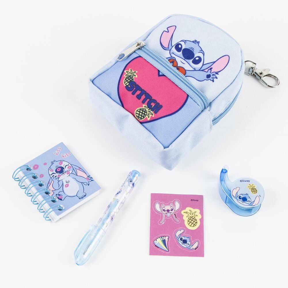 Disney Stitch Mini Backpack Stationery Set