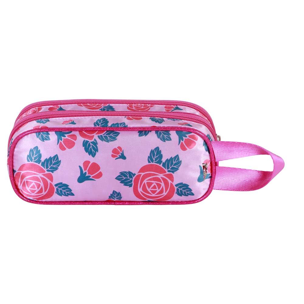 Trousse double à fleurs 3D Princesses Disney