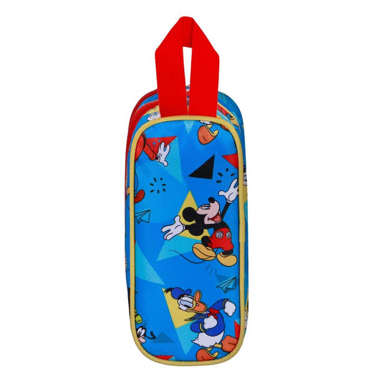 Estojo de lápis duplo 3D em formato de patinete do Mickey Disney