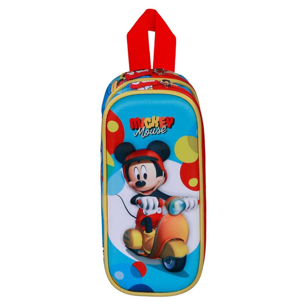 Trousse à crayons 3D Scooter Mickey Disney Double