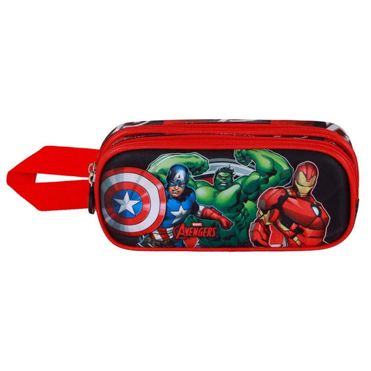 Astuccio doppio per matite Marvel 3D Almighty Avengers