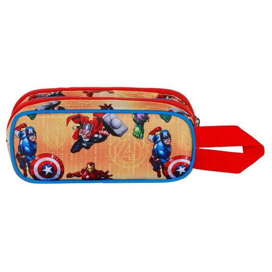 Astuccio doppio per matite Marvel 3D Attack Avengers