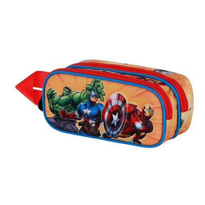 3d attack avengers marvel double pencil case