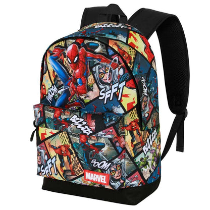 panels spiderman marvel backpack 44cm adaptable