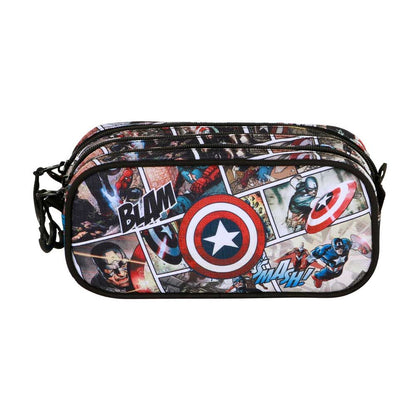 Comic Captain America Marvel triple carryall
