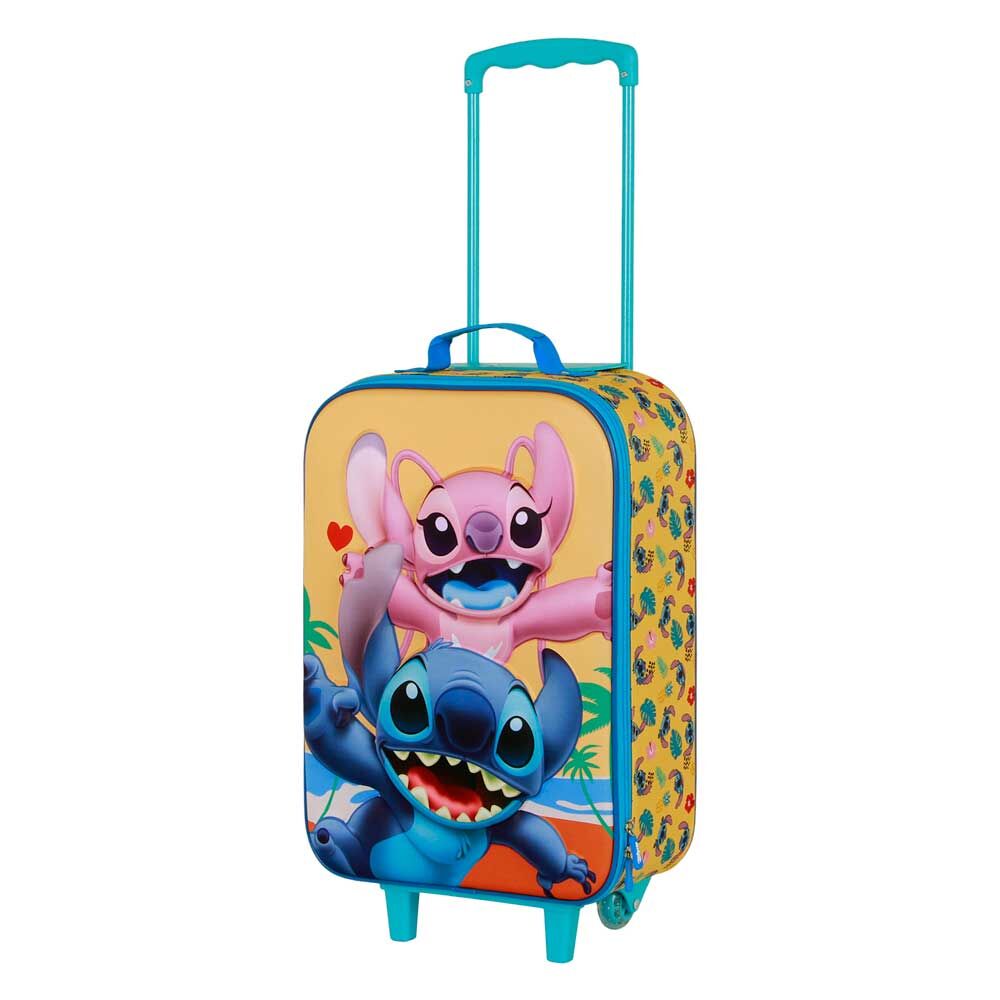 disney ocean stitch 3d trolley suitcase 52cm