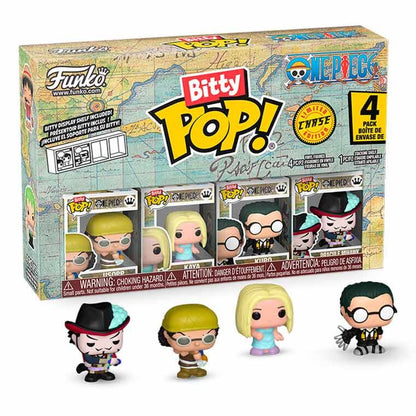 blister of 4 bitty pop one piece usopp figures
