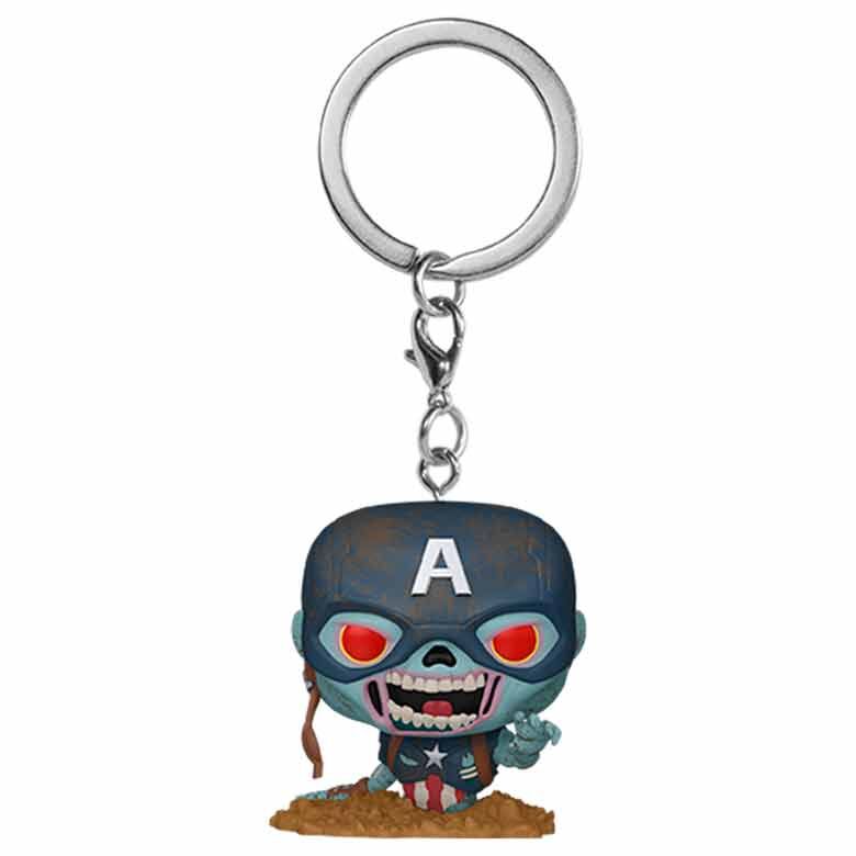 Portachiavi Pocket POP Marvel Marvel Zombies Captain America