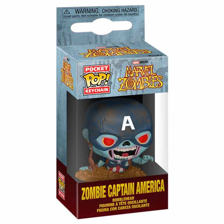 pocket pop marvel keychain  marvel zombies captain america