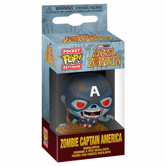 pocket pop marvel keychain  marvel zombies captain america