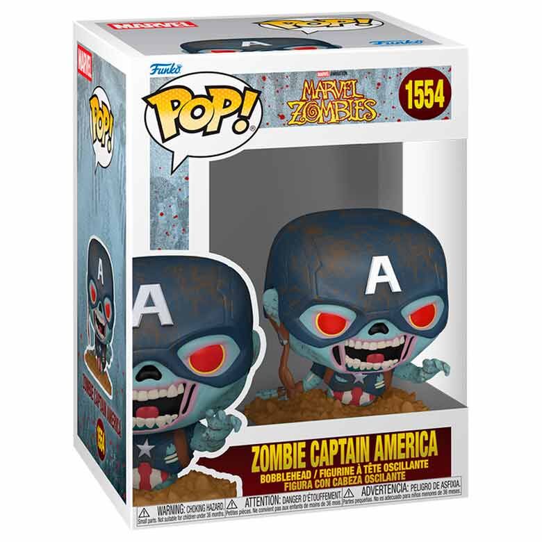 Figura POP de Marvel: Capitán América de Marvel Zombies