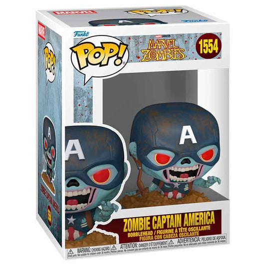 Figura POP de Marvel: Capitán América de Marvel Zombies