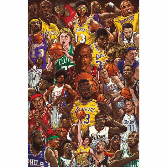 basketball stars poster
