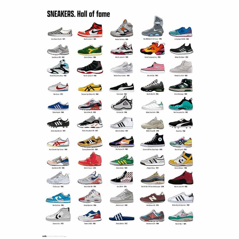 poster hall of fame sneakers
