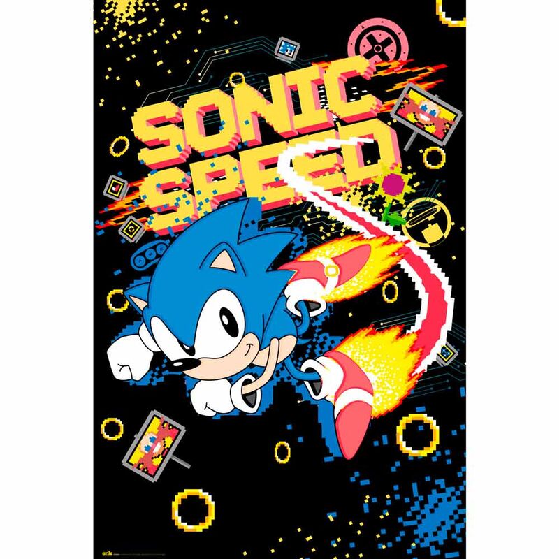 poster speed ​​sega sonic the hedgehog