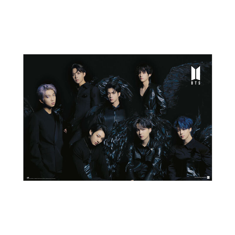 black wings poster by bts