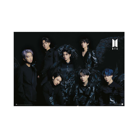 black wings poster by bts