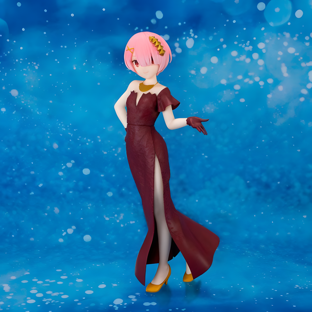 figure ram glitter & glamours starting life in another world re:zero 23cm