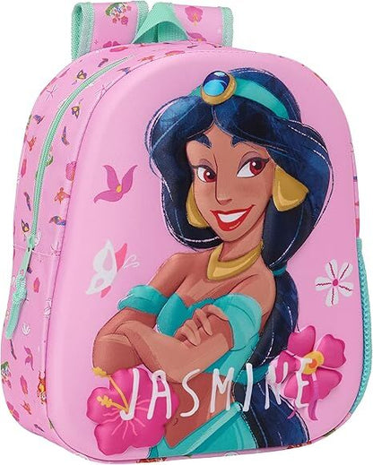 3d jasmine aladdin disney backpack 33cm