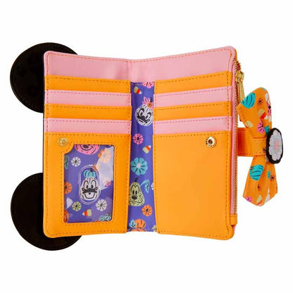 Portafoglio Loungefly Disney con zucca e Minnie