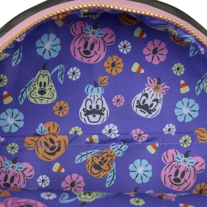 Zaino Loungefly Disney con Minnie a forma di zucca 26 cm