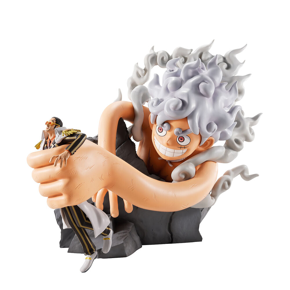 Figurka Ichibansho Monkey D Luffy Gear 5 kontra Borsalino Burst of Energy One Piece 22 cm