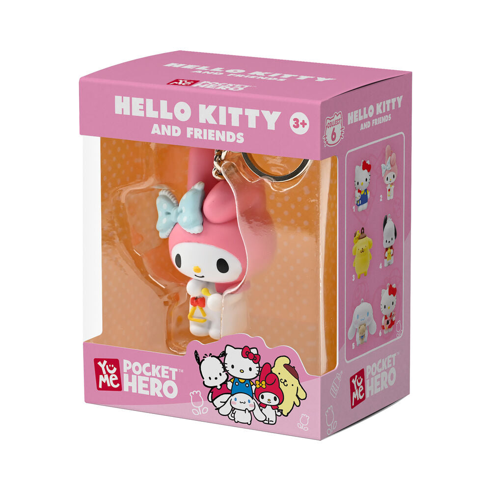 Porte clés figurine Hello Kitty (assortiment)