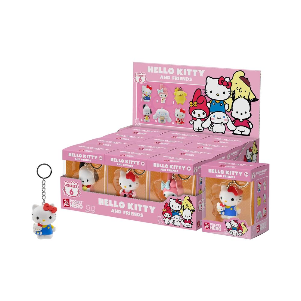 Porte clés figurine Hello Kitty (assortiment)