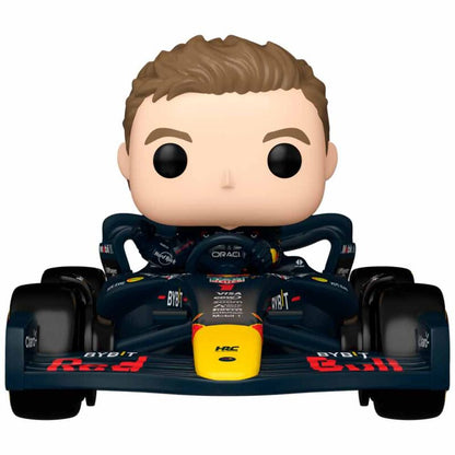 Figura POP Rides Super Deluxe Racing Oracle Red Bull Max Verstappen con RB20