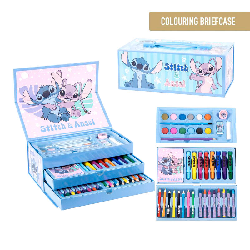 stitch disney colorable briefcase