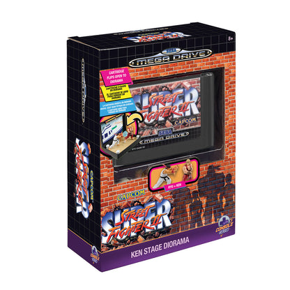 diorama mega drive street fighter console heroes