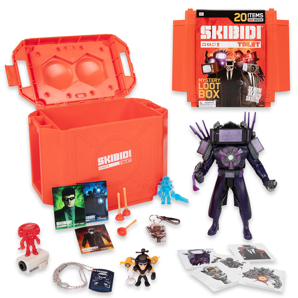 skibidi toilet container set