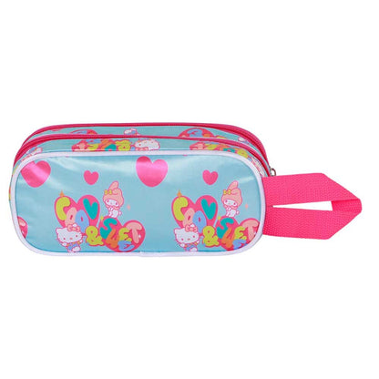 Astuccio doppio 3D dell'amicizia di Hello Kitty