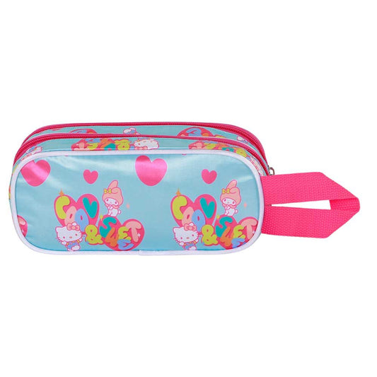 Estuche doble para lápices 3D de Hello Kitty: Amistad