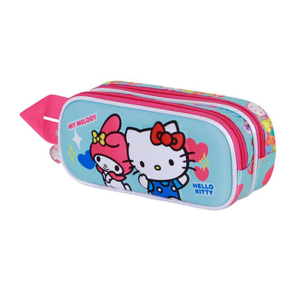 3d friendship hello kitty double pencil case