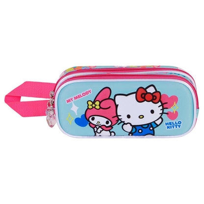 Astuccio doppio 3D dell'amicizia di Hello Kitty