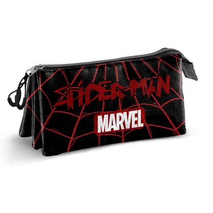 Vision Spiderman Marvel triple pencil case