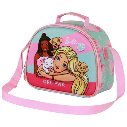 barbie 3d pets lunch bag