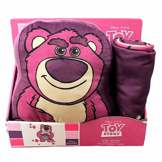 Fleece blanket + cushion set Lotso Toy Story Disney Pixar