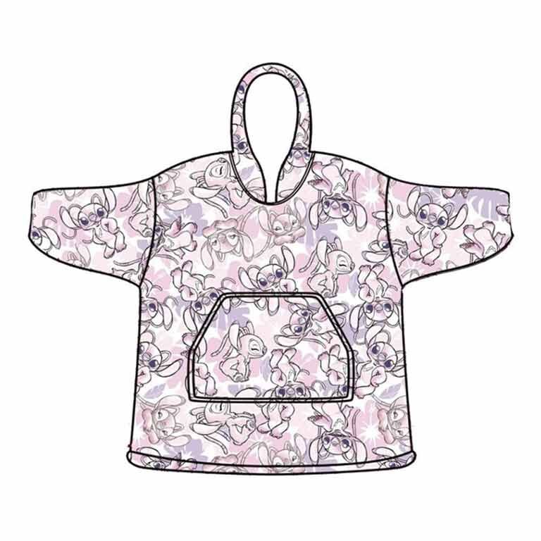 adult angel stitch disney oversized sweatshirt robe