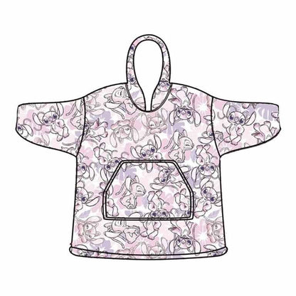 Children's oversized Angel Stitch Disney sweatshirt and bathrobe