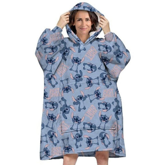 Robe de moletom tamanho adulto Stitch Disney
