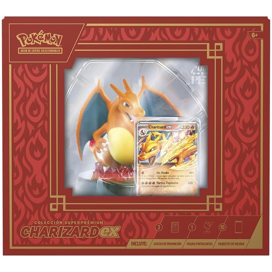 Étui pour carte Pokémon Charizard (espagnol)