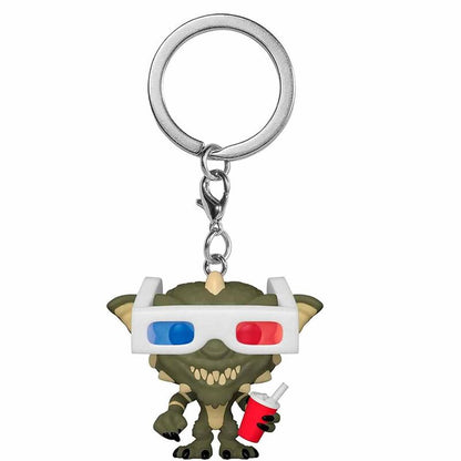 pocket gremlins keychain gremlin with 3d glasses