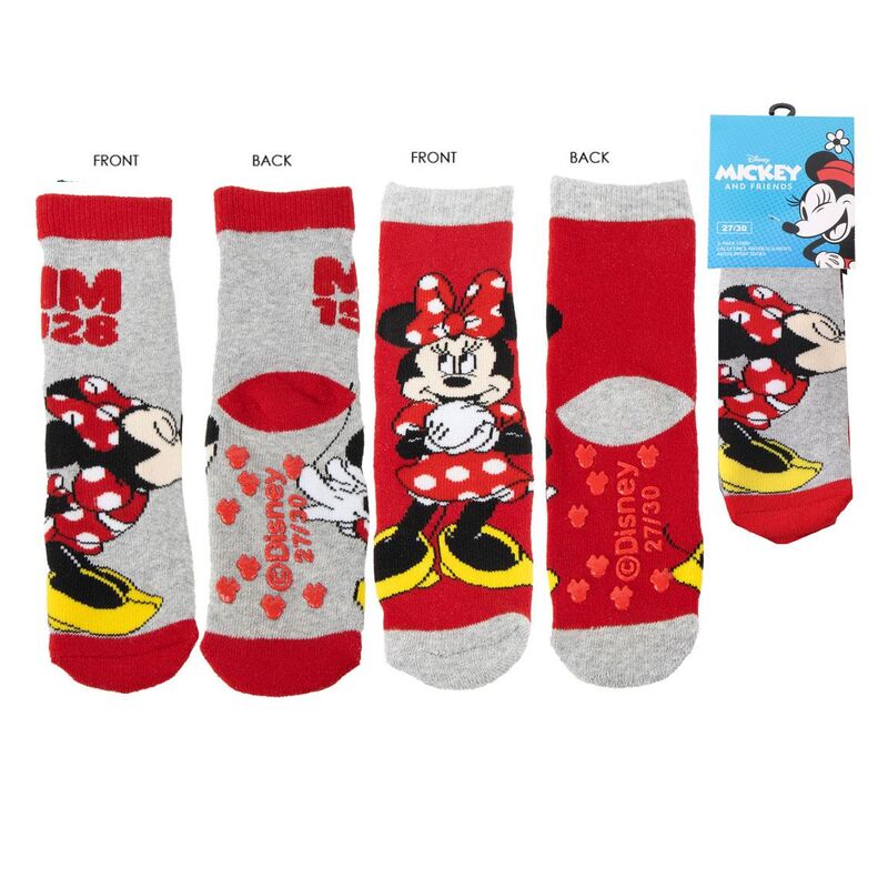 non slip socks  minnie mouse disney assortment