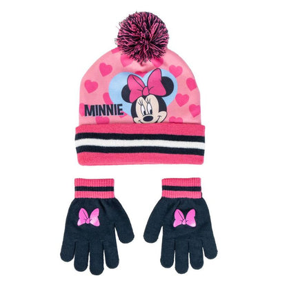 disney minnie mouse hat and gloves set