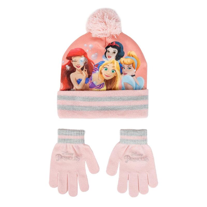 disney princess hat and gloves set