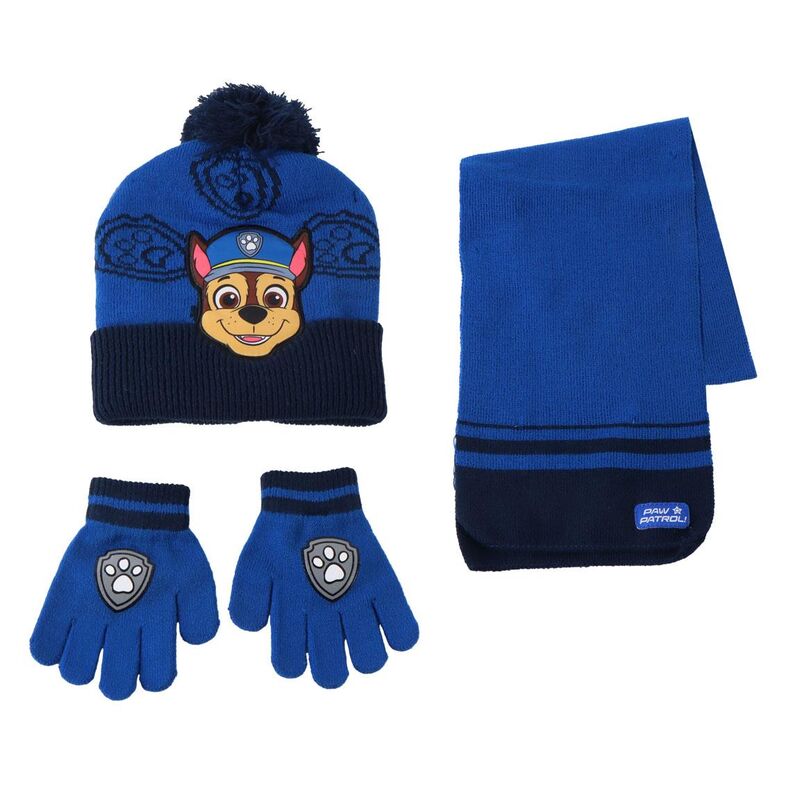 paw patrol hat  gloves  and scarf set