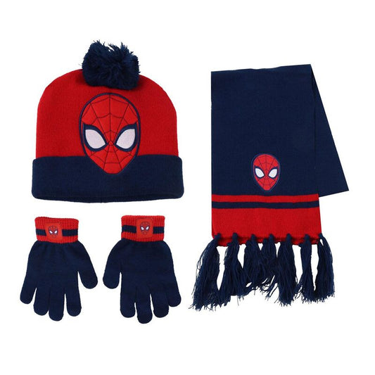 spiderman marvel hat  gloves  scarf set