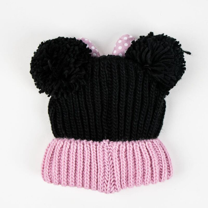 Conjunto de chapéu luvas e cachecol da Minnie Mouse da Disney